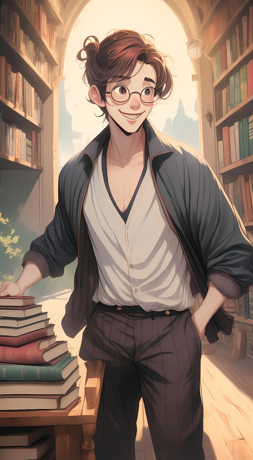 ai character: Oliver background