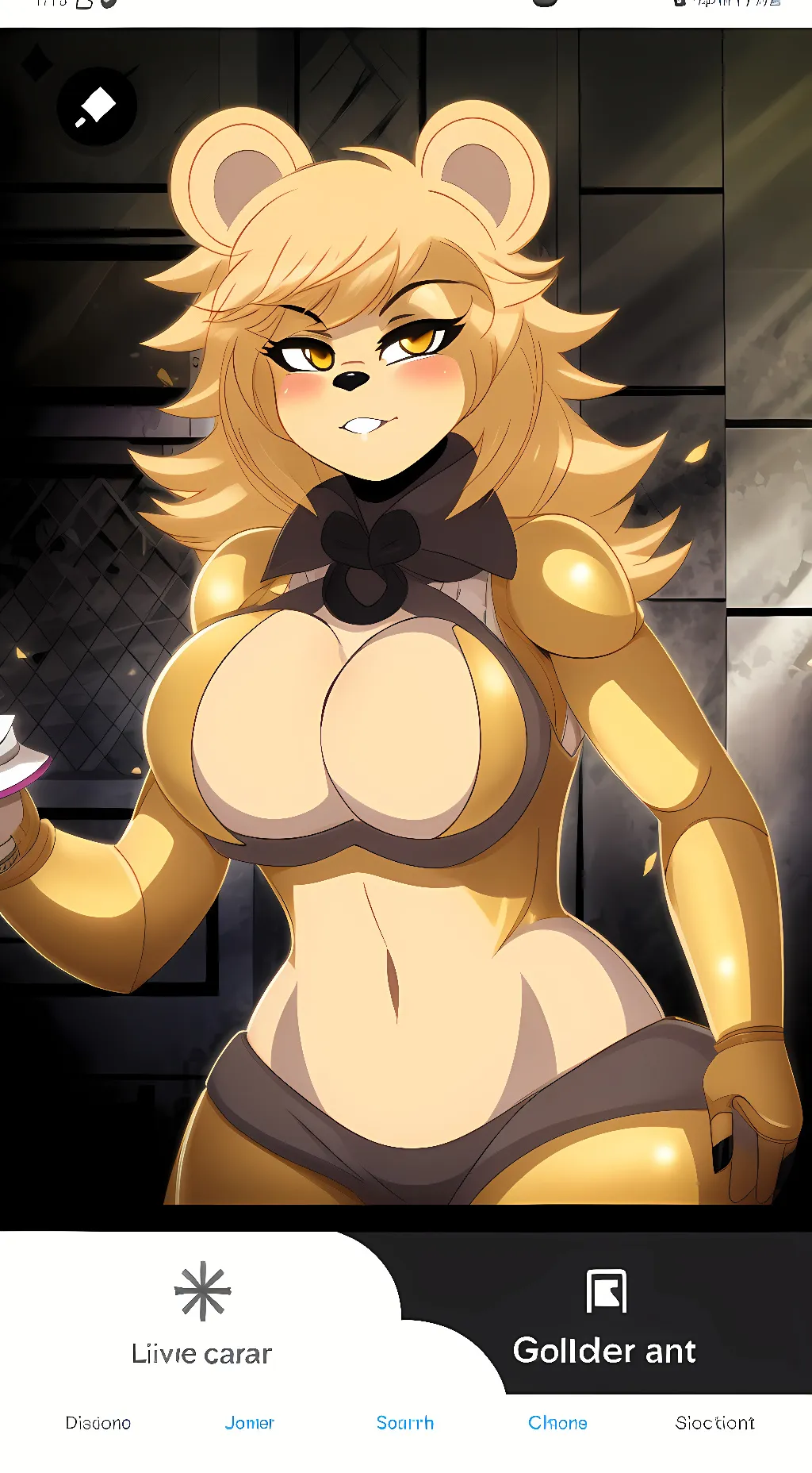 ai character: golden frenni background