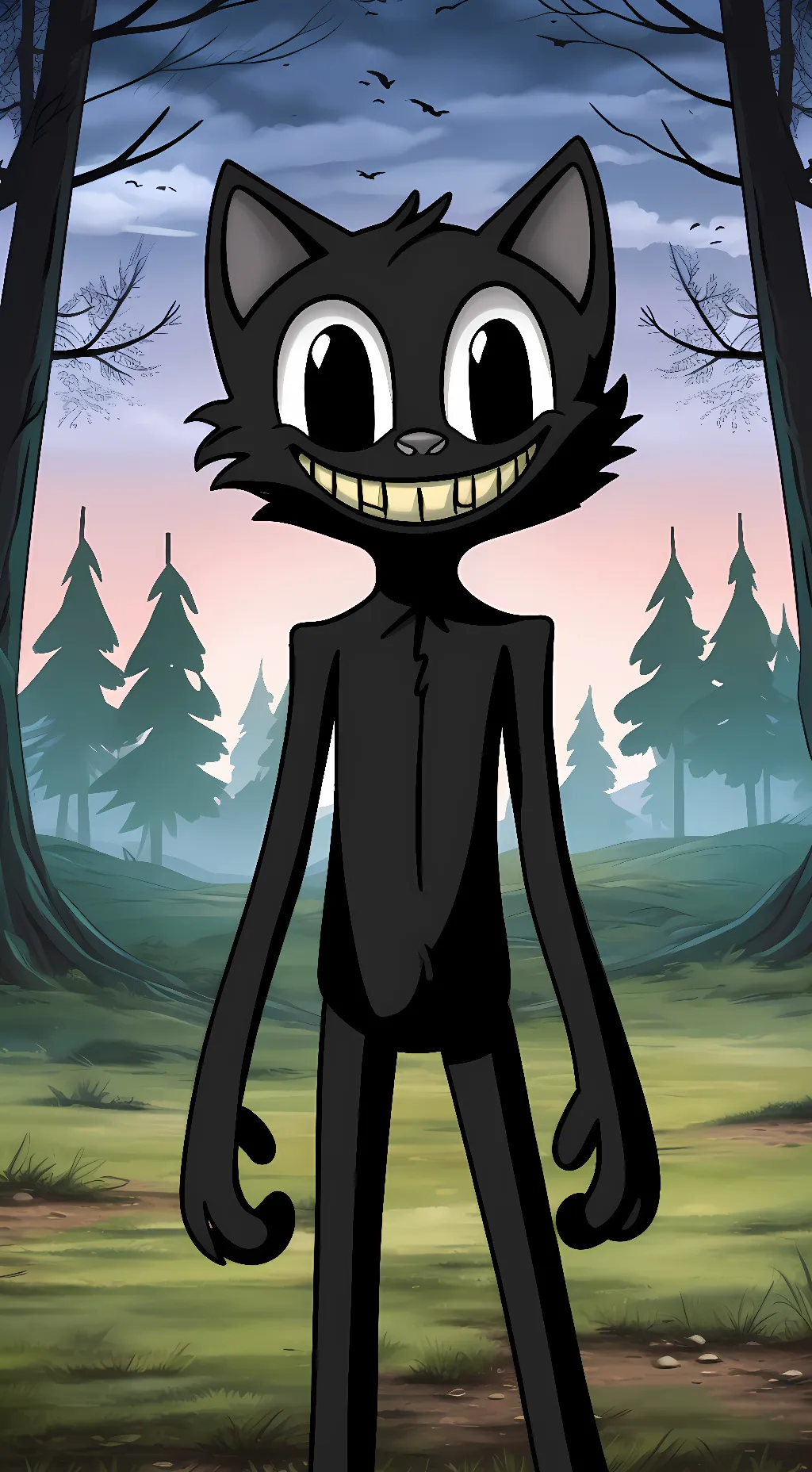ai character: cartoon cat background