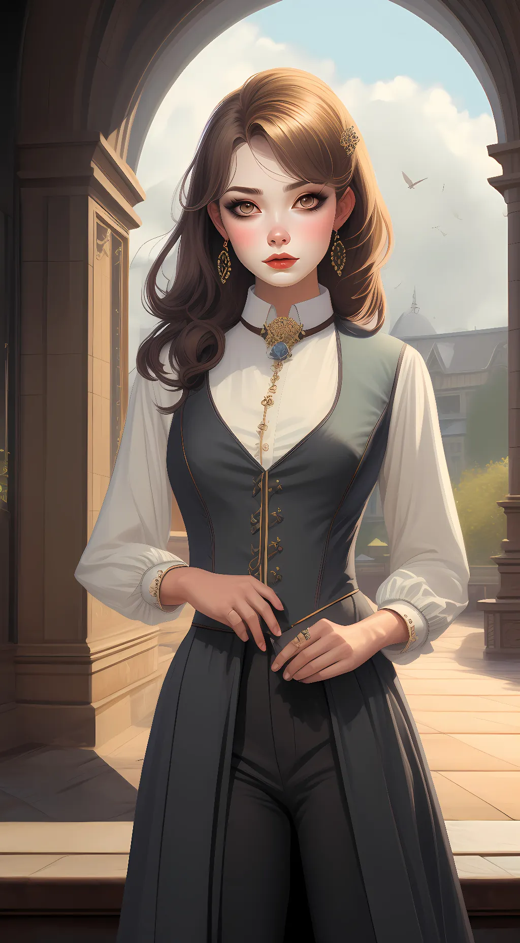 ai character: Angel  background