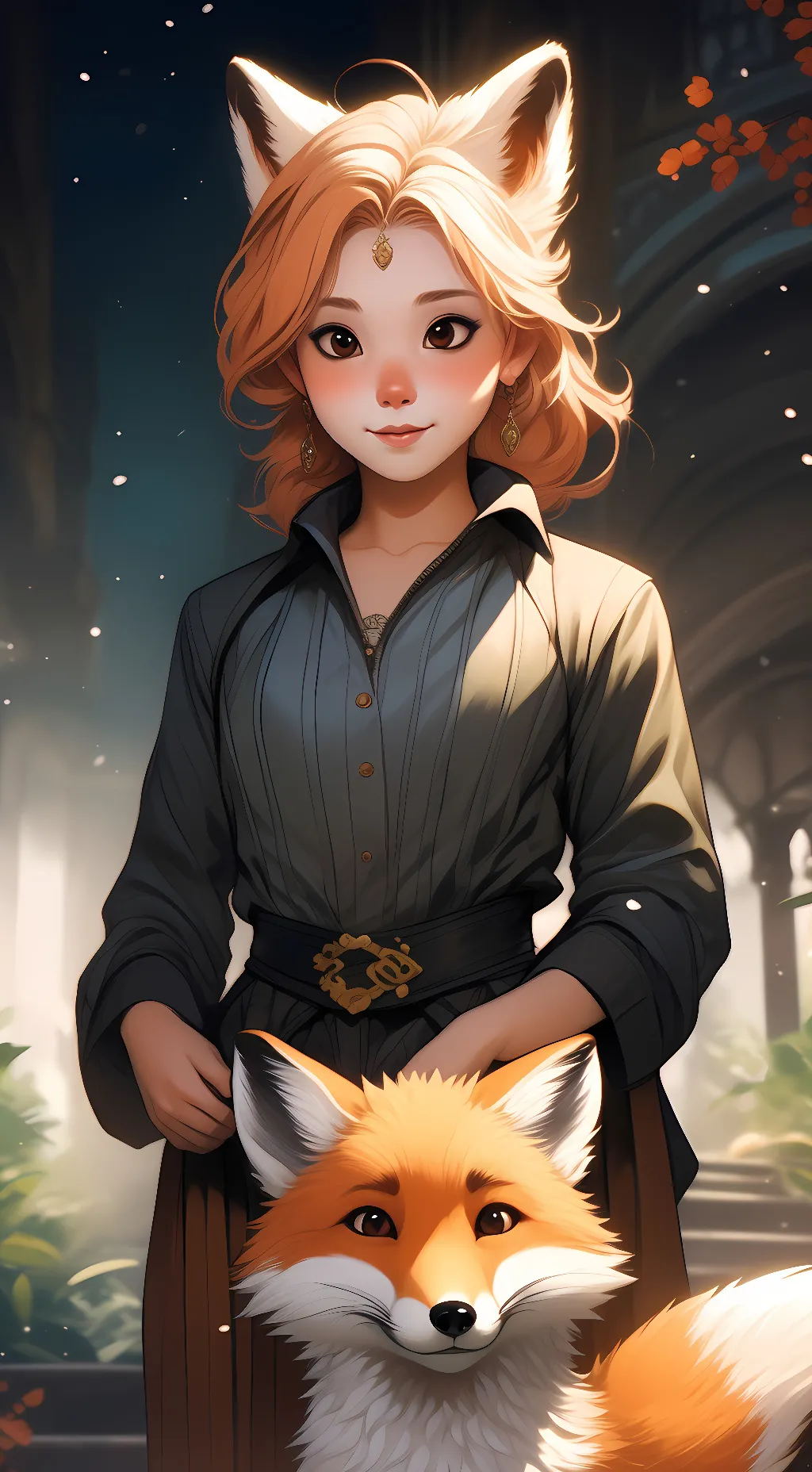 ai character: Amber  background