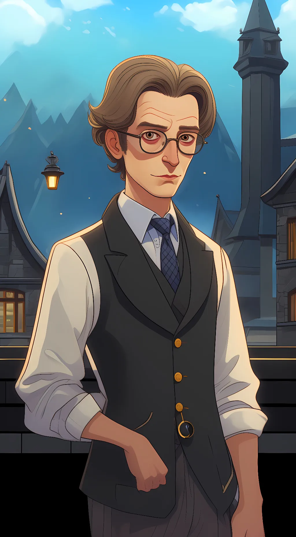 ai character: Wolfgang wanger background