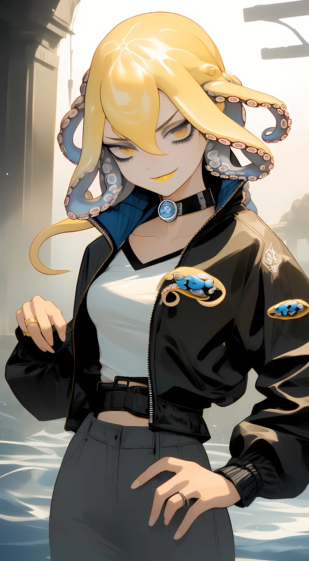 ai character: Pomni Huit  background