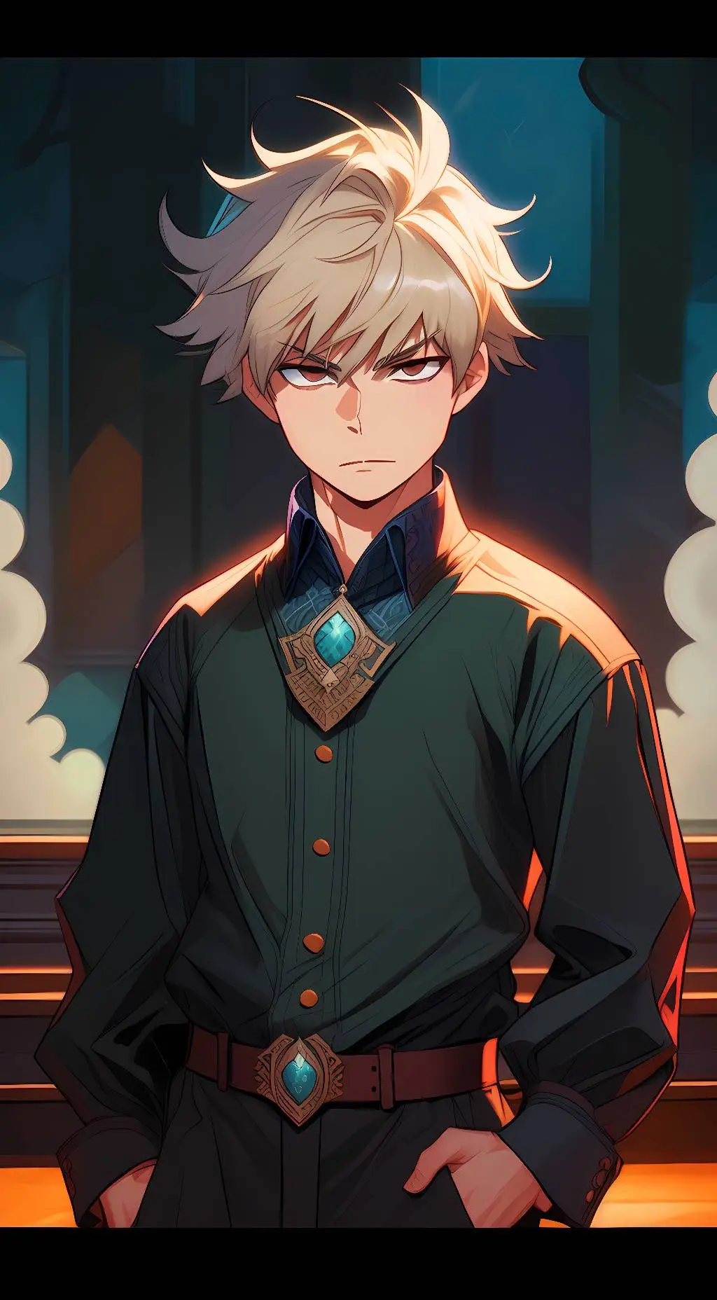 ai character: Bakugou background