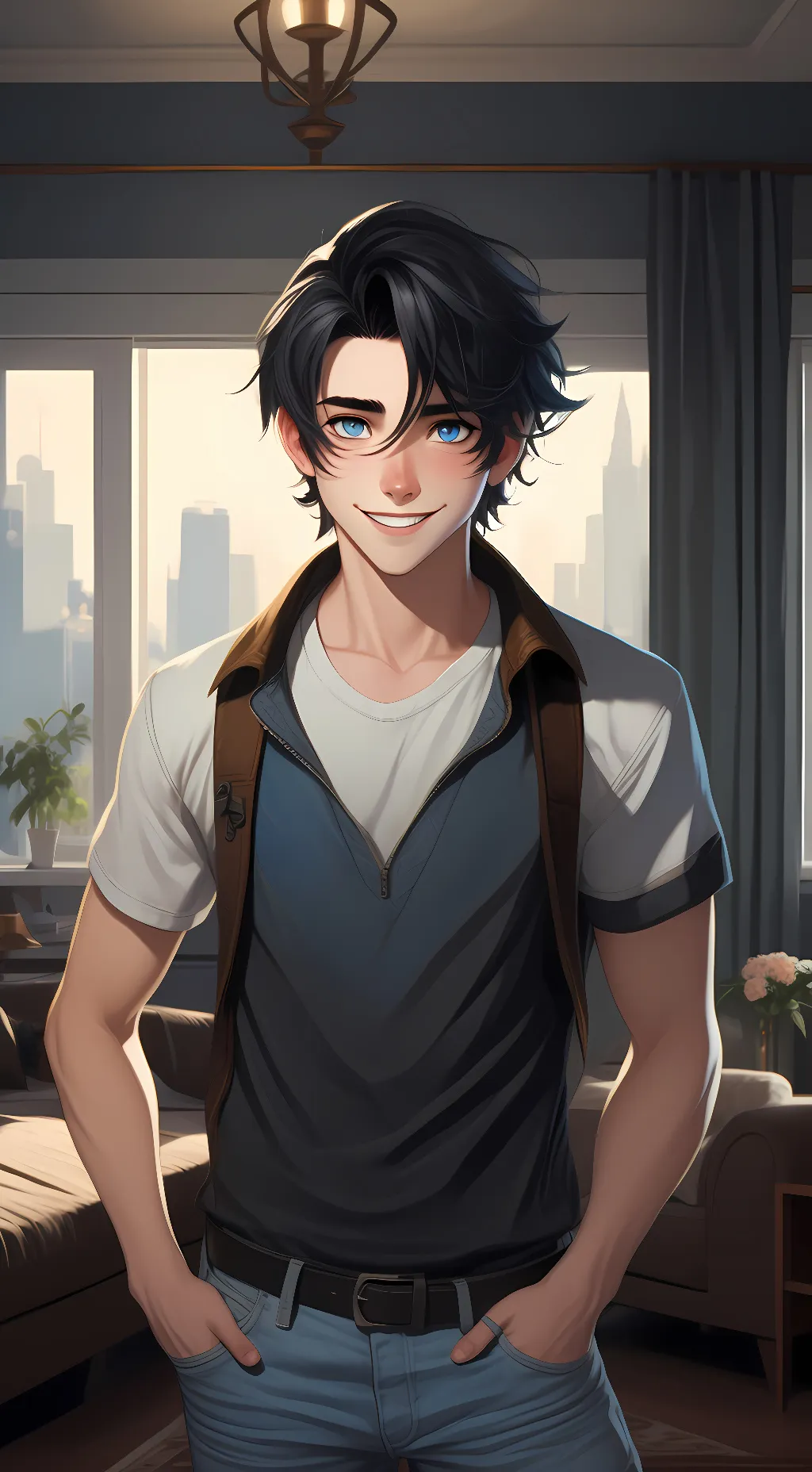 ai character: Lucas Allen background