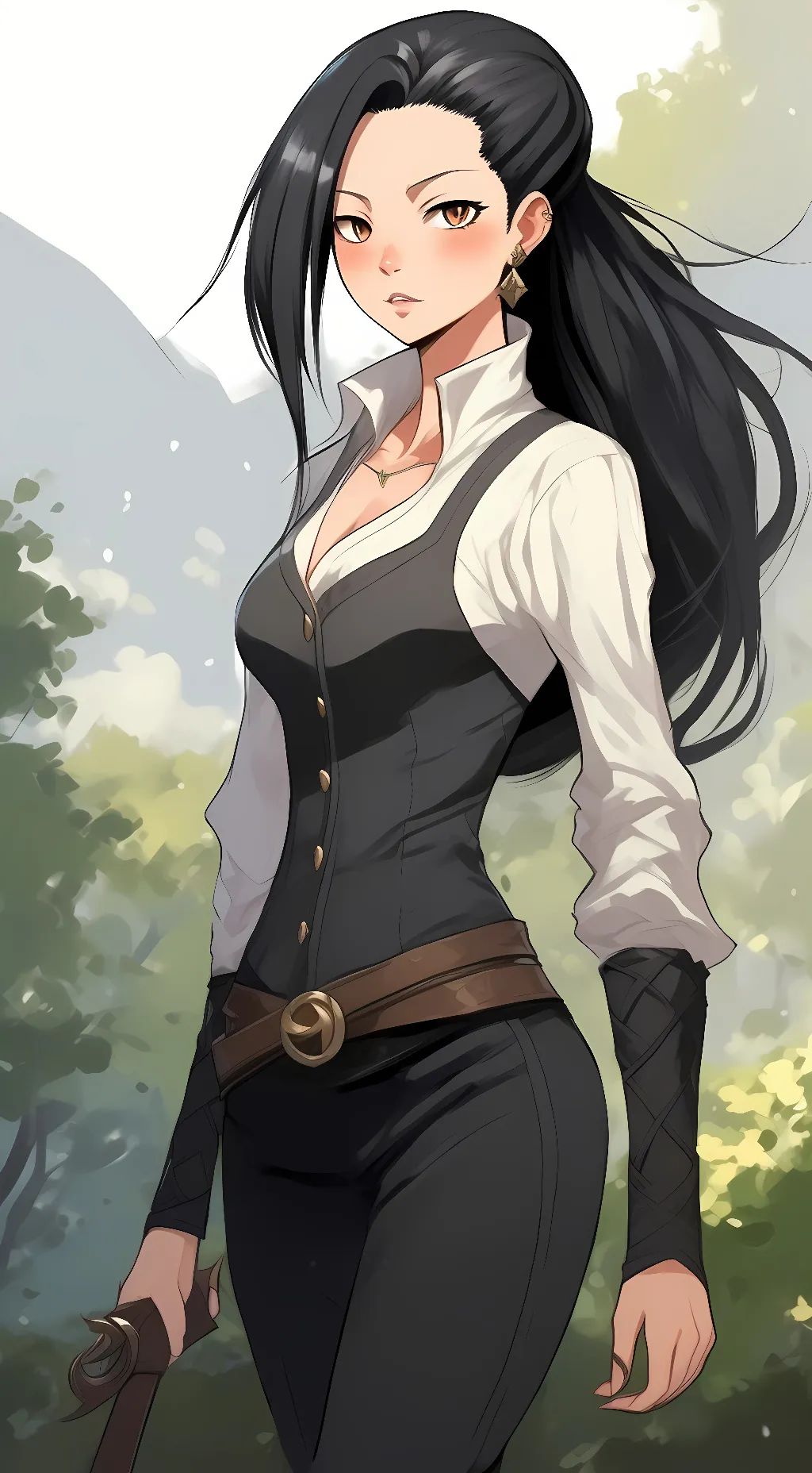 ai character: Momo Yaoyorozu background