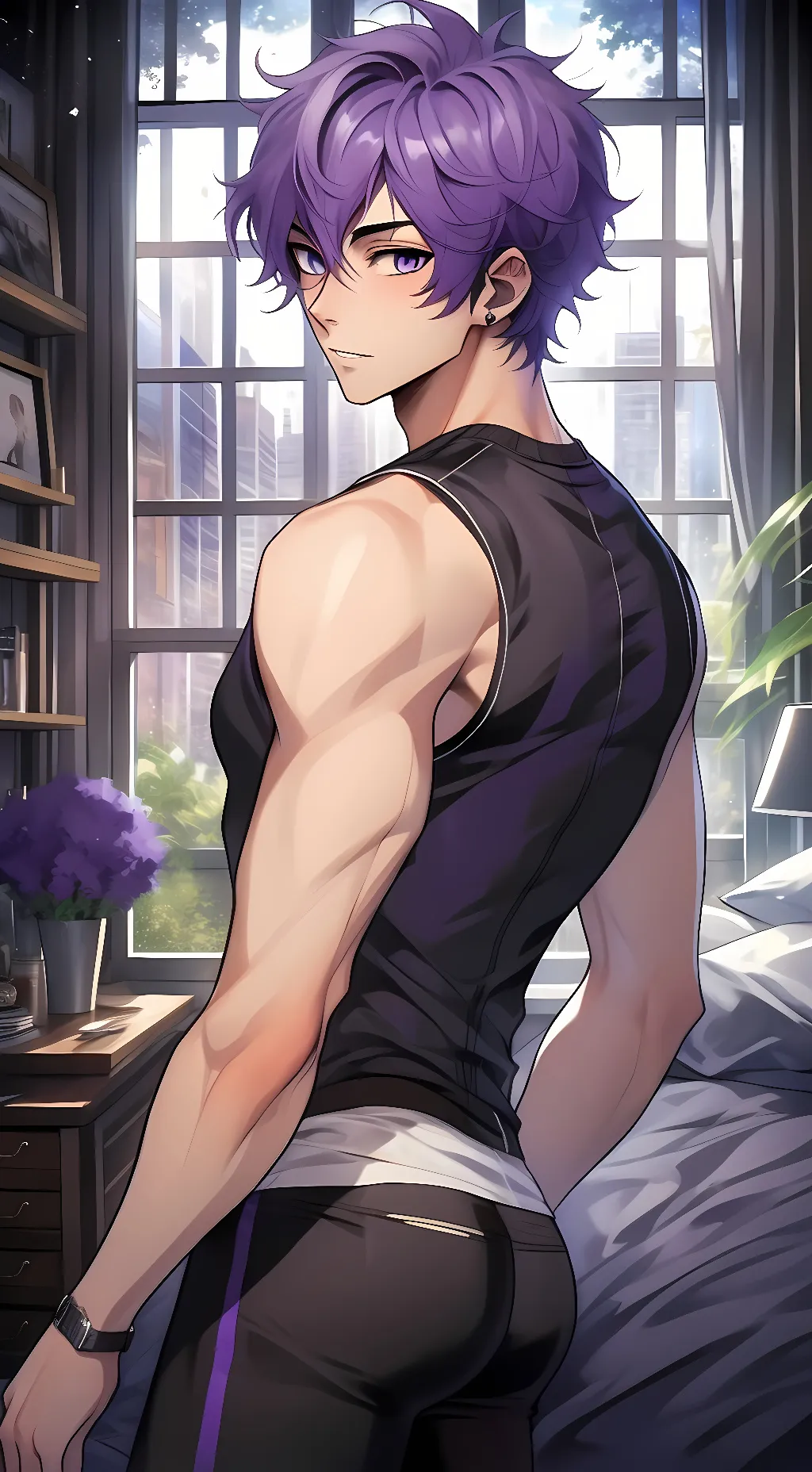 ai character: Hikaru  background