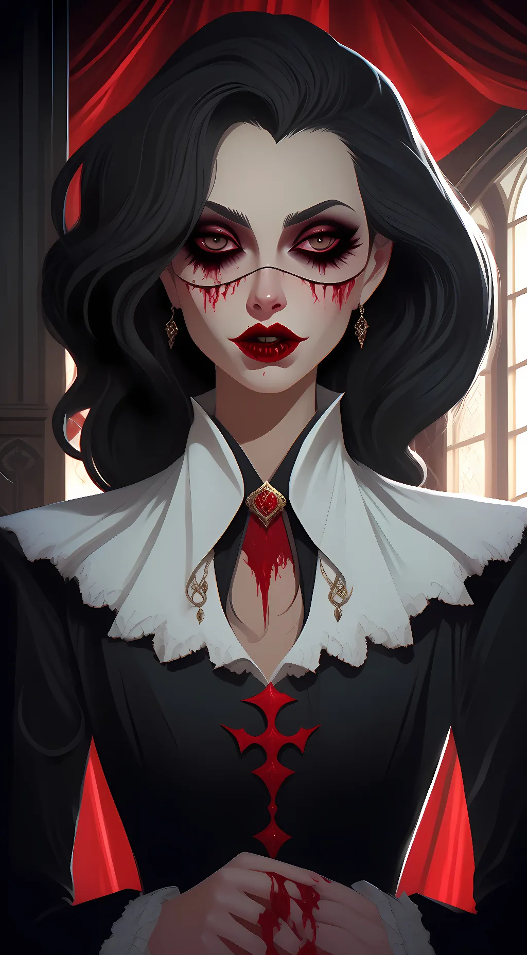 ai character: Vampire  background