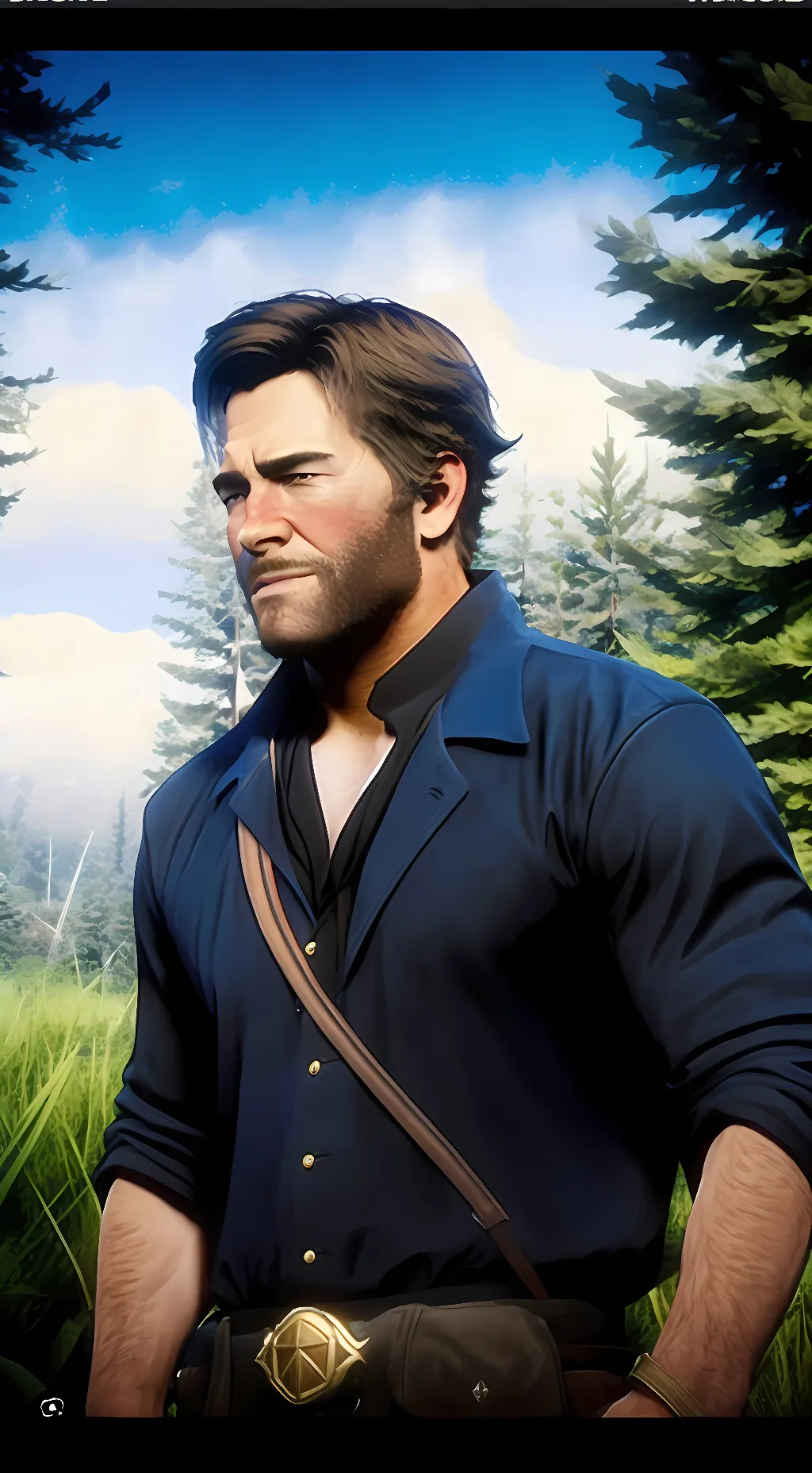 ai character: Arthur Morgan  background