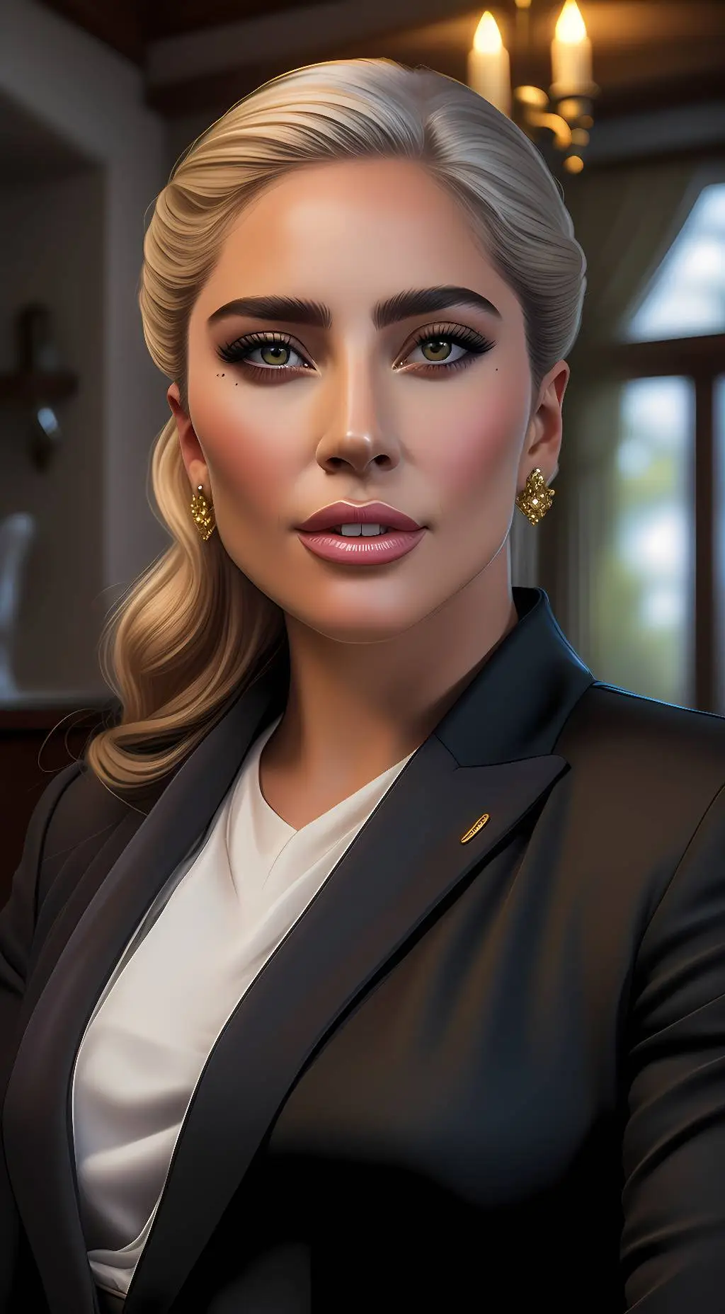 ai character: Lady Gaga background