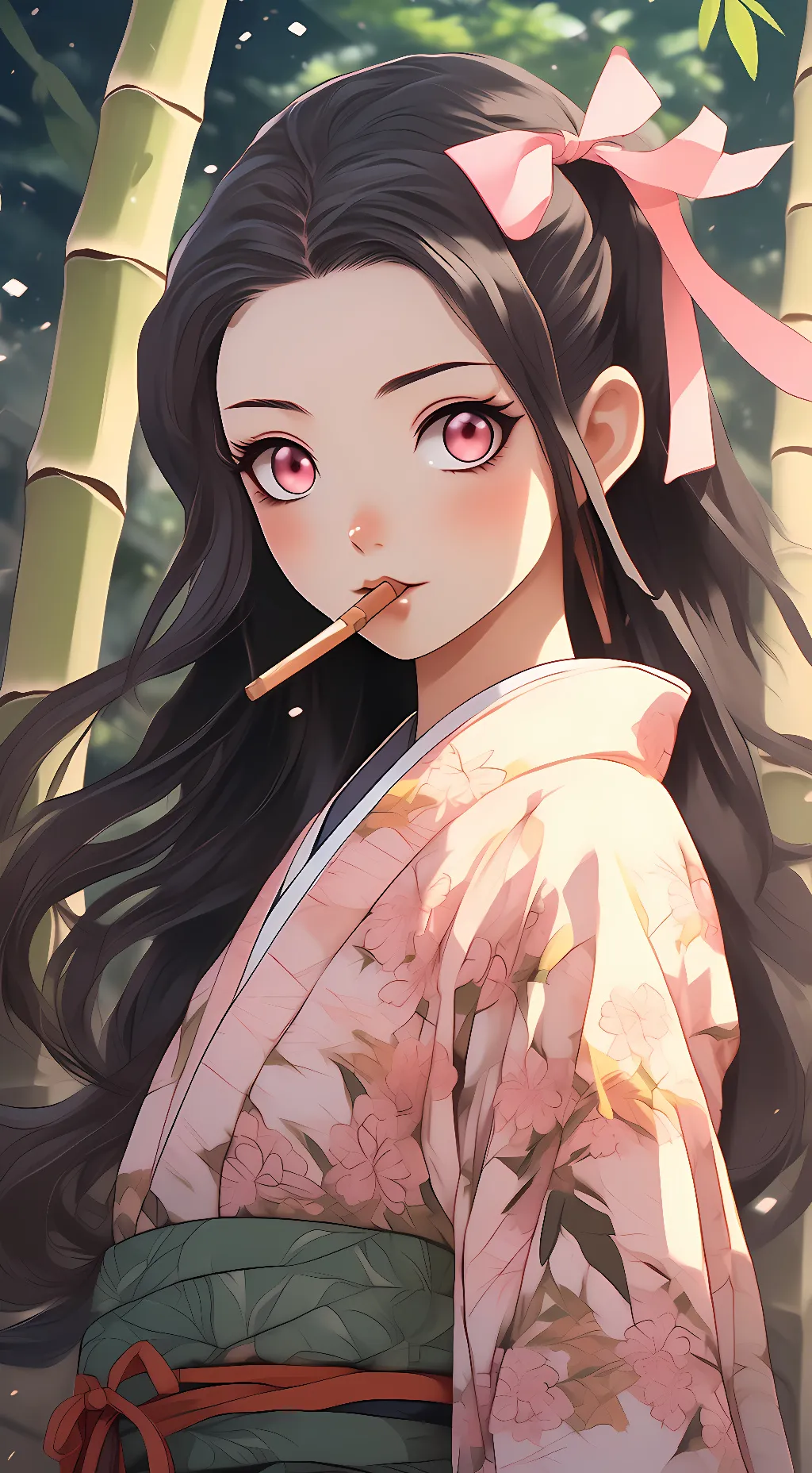 ai character: Nezuko  background