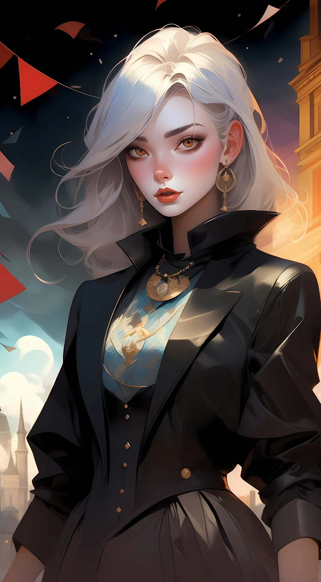 ai character: Demon Queen  background