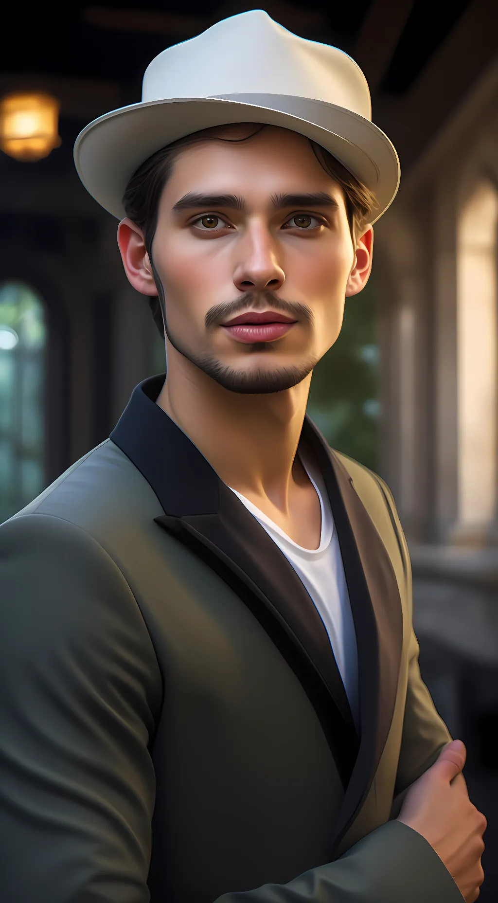 ai character: Black among us background