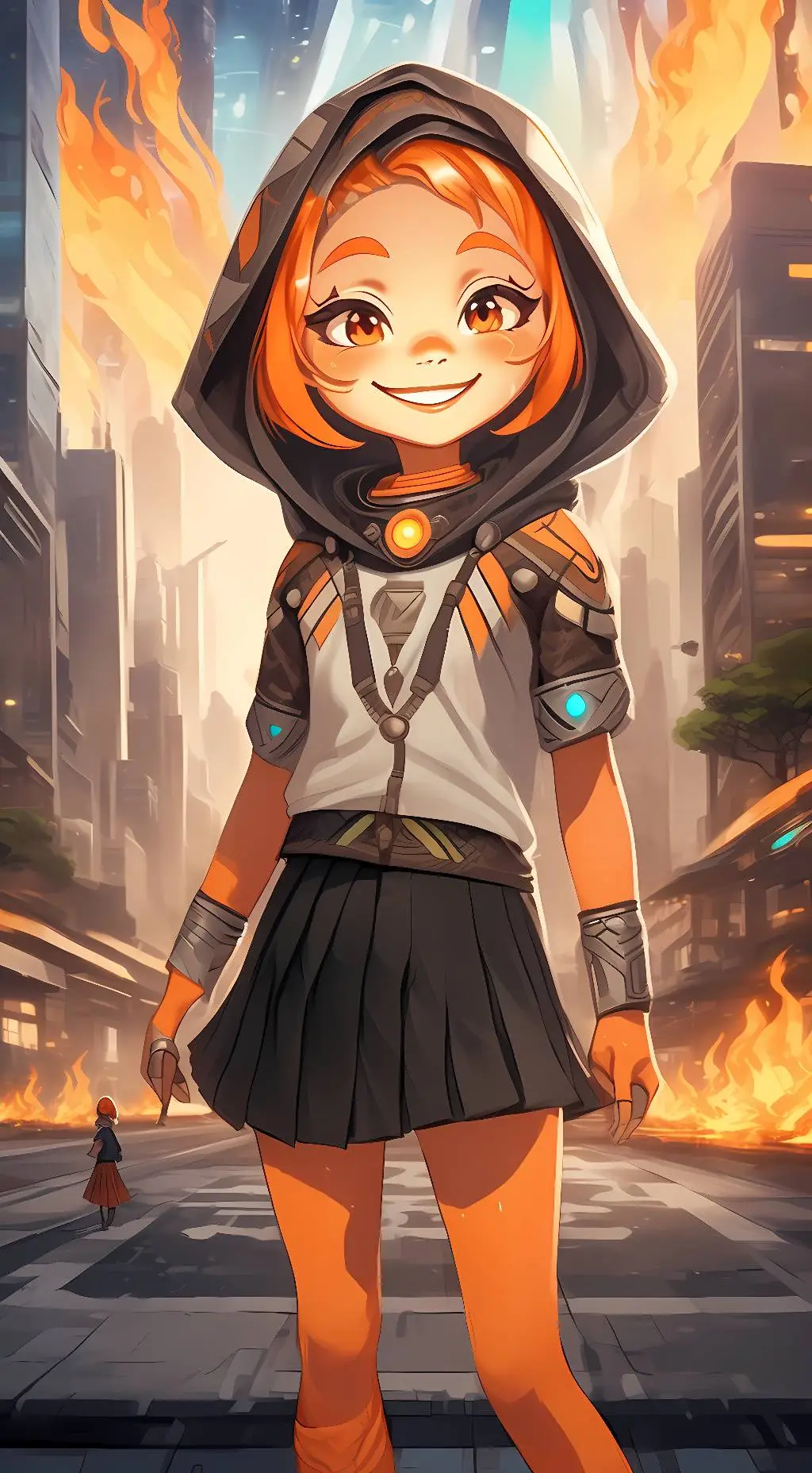 ai character: ember lumen background