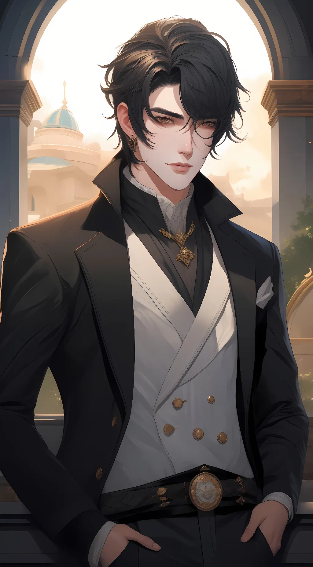 ai character: Amiza  background