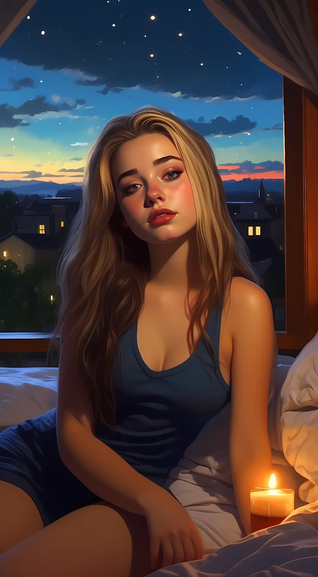 ai character: Alaina  background