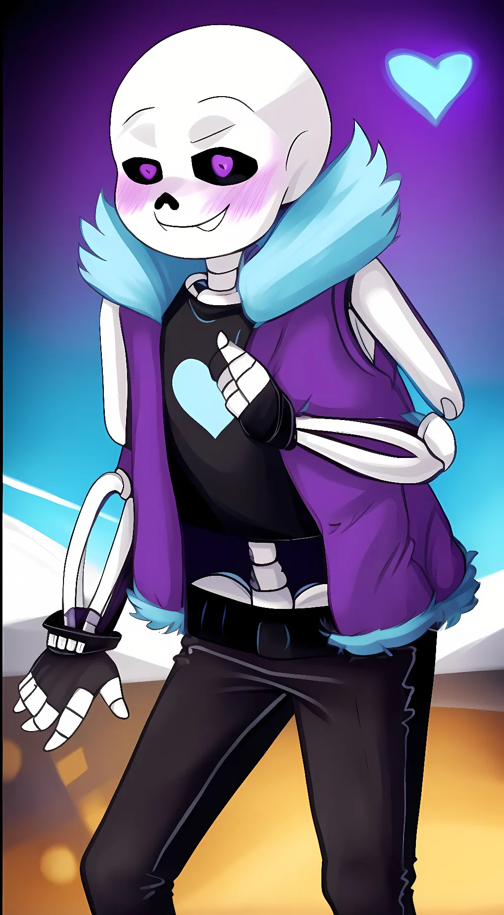 ai character: Lust Sans background