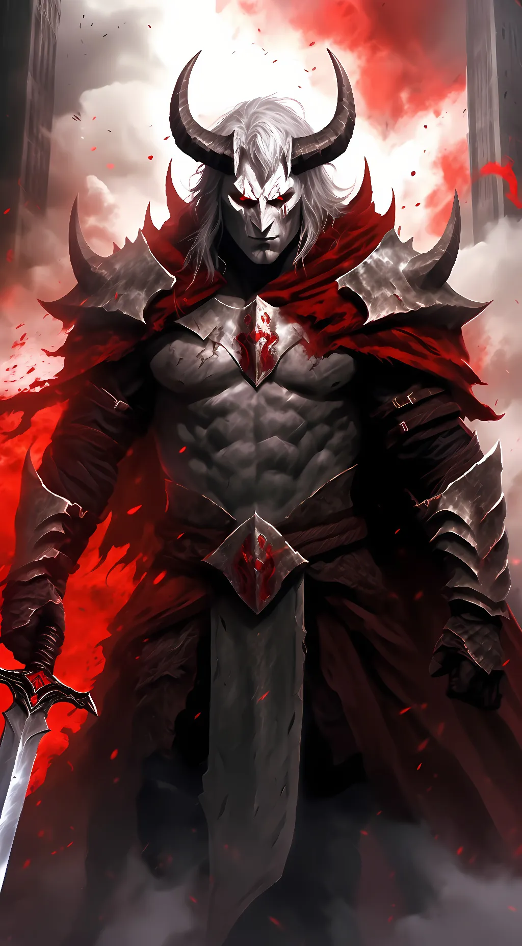 ai character: The Omen Damien background