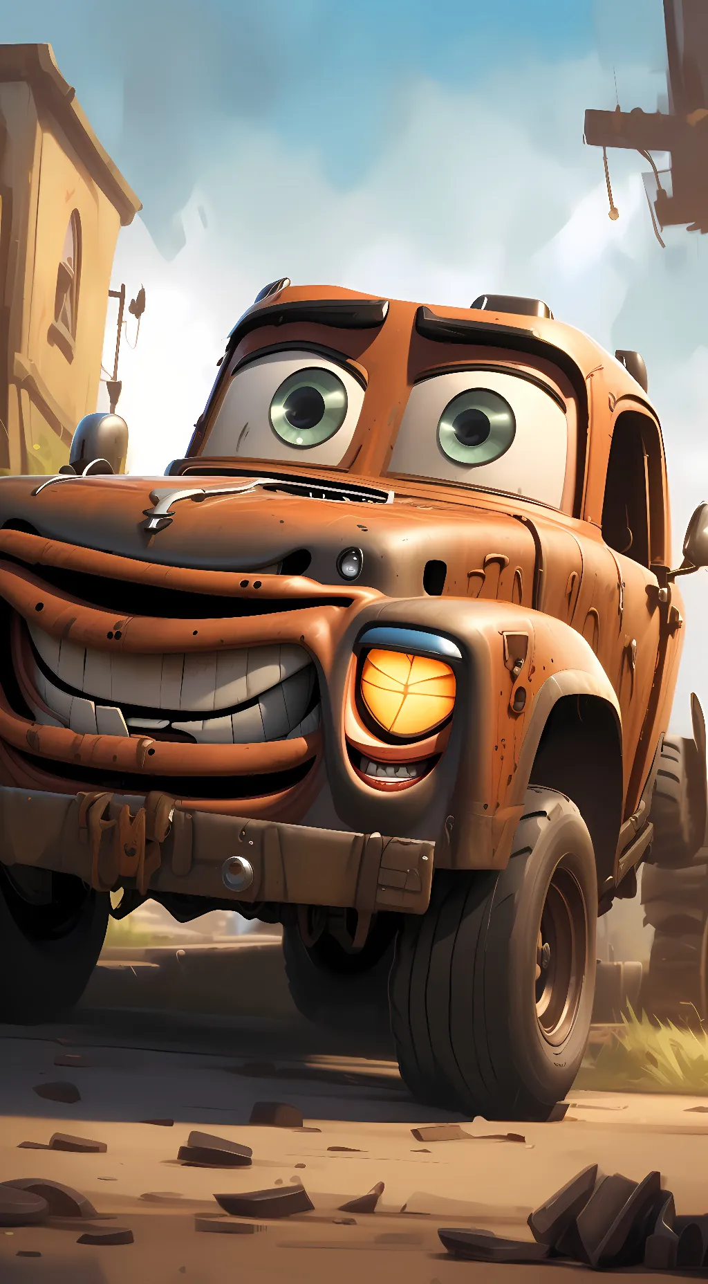 ai character: mater  background