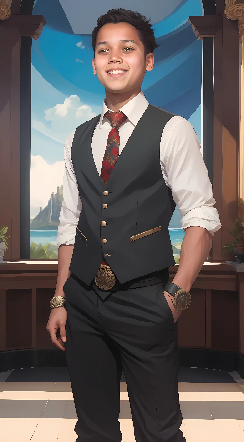 ai character: chris background