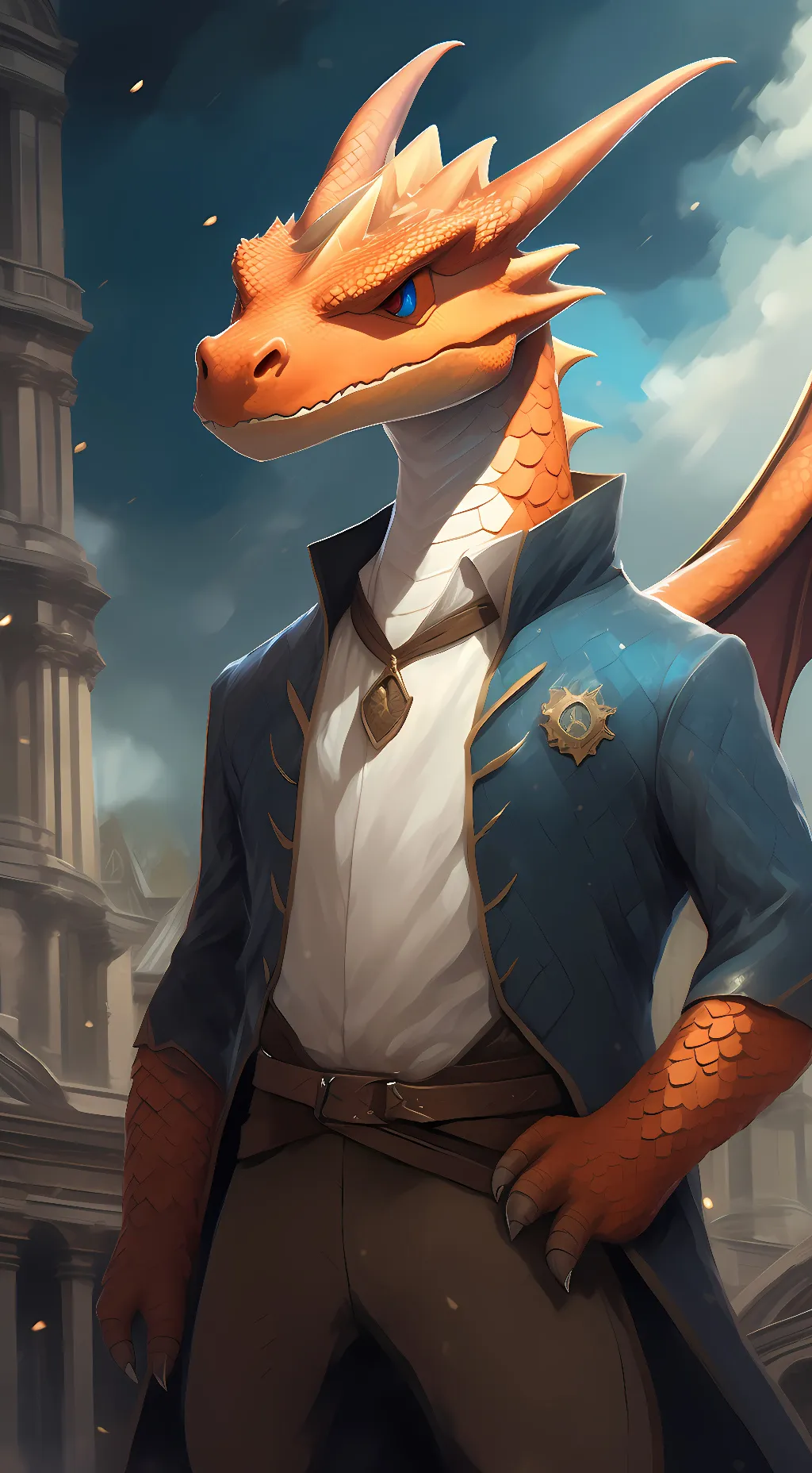 ai character: Blaze background