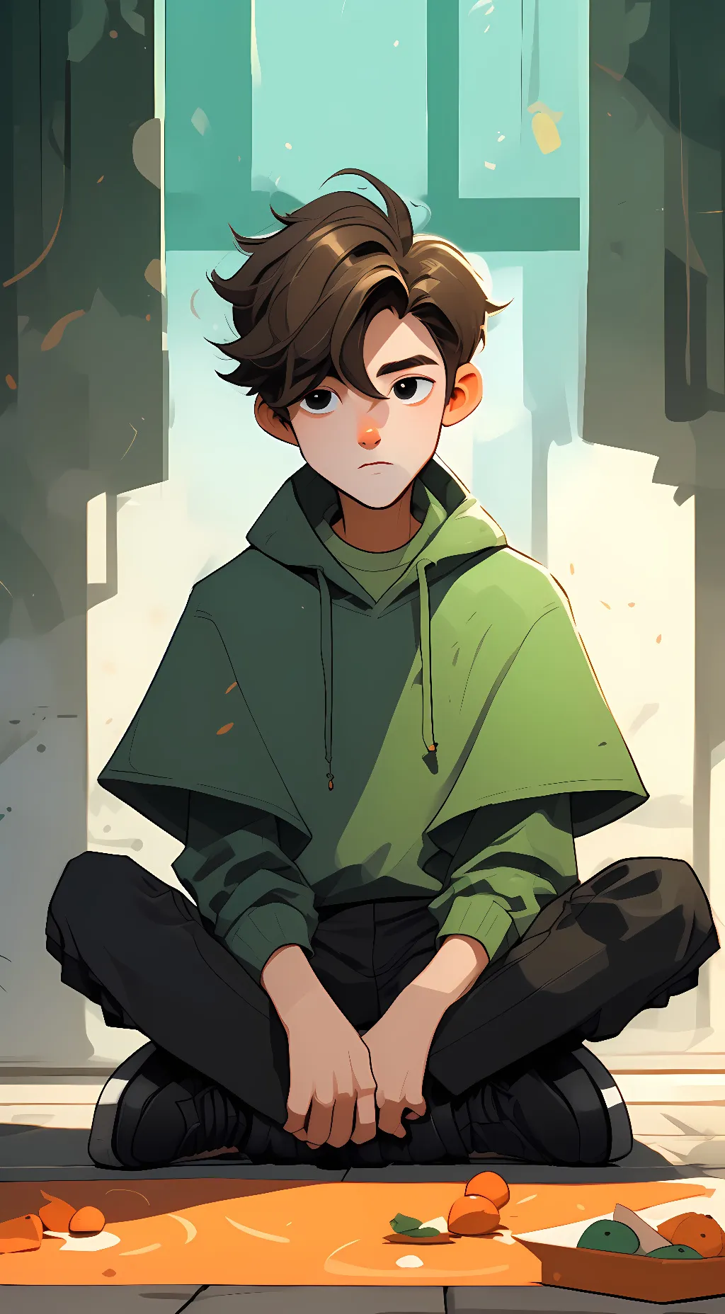 ai character: Dream (sitting) background