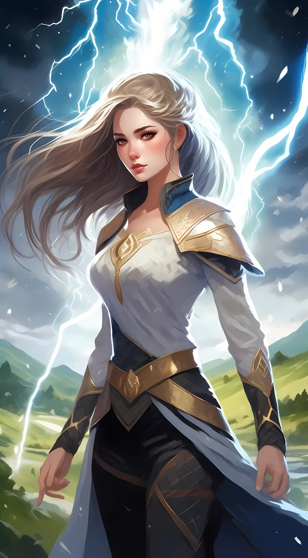 ai character: Aura background