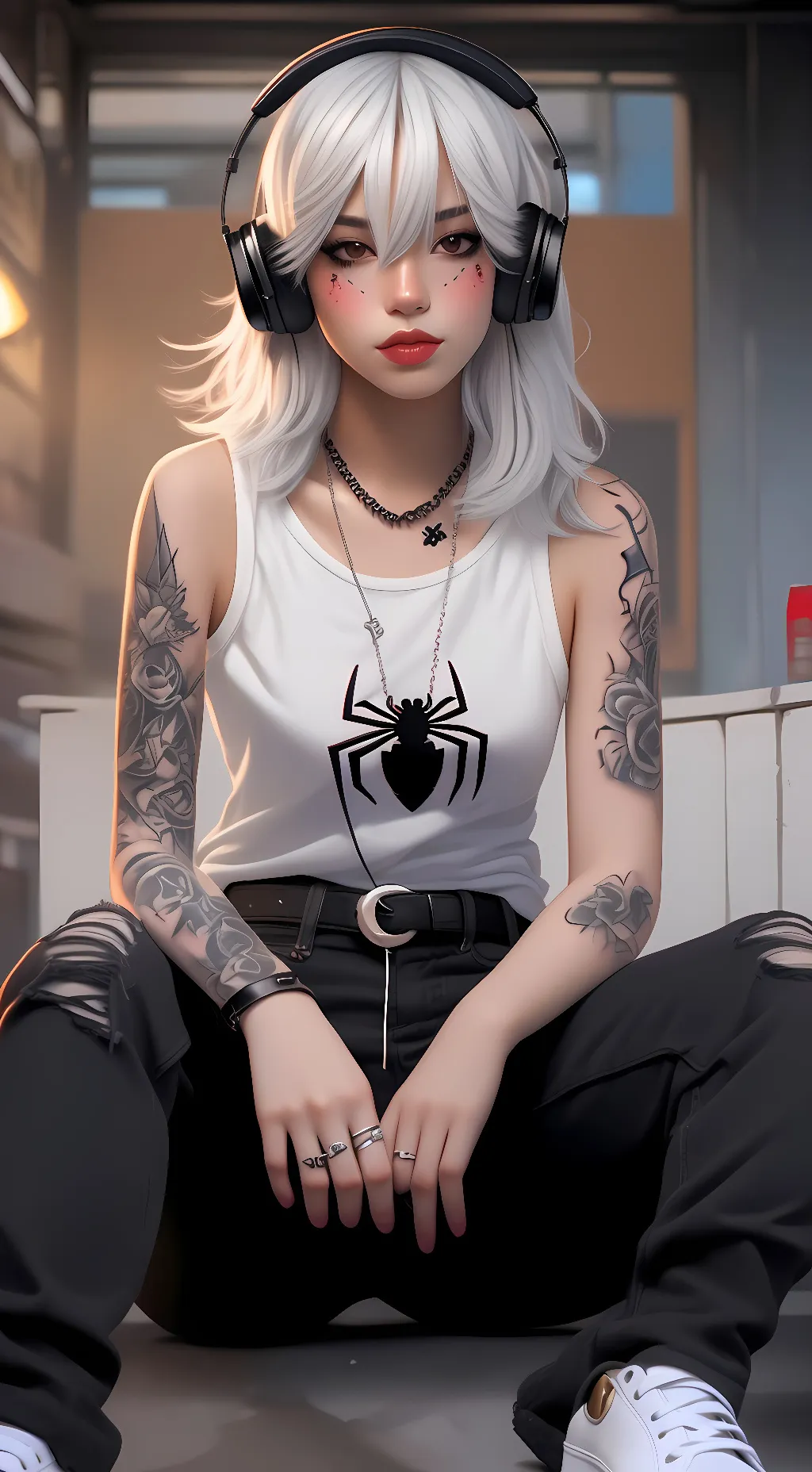 ai character: Rose background