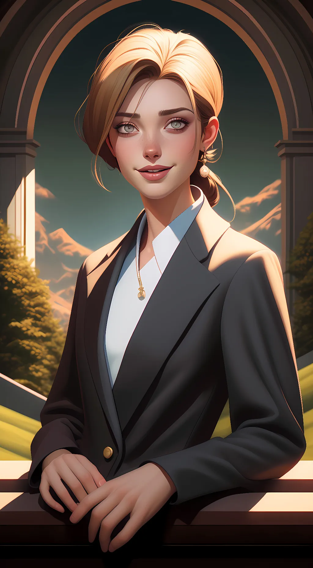 ai character: ßhē's ñø5 rëæl¡!# background