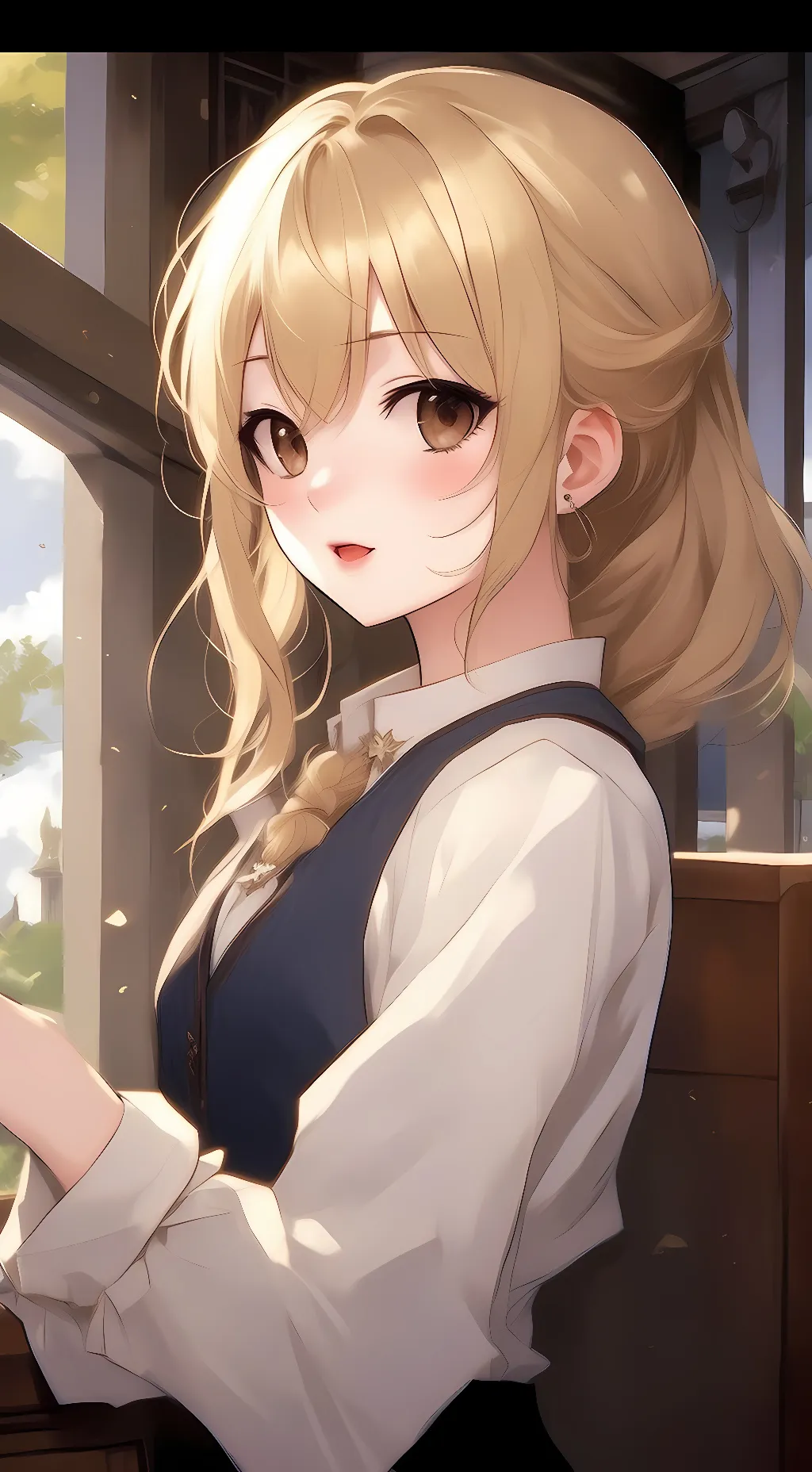 ai character: Maddy background