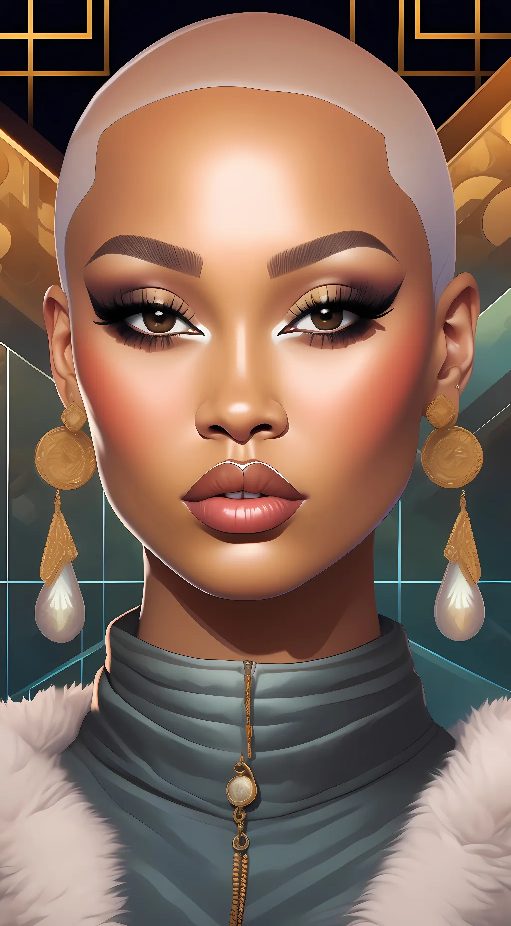 ai character: doja cat background