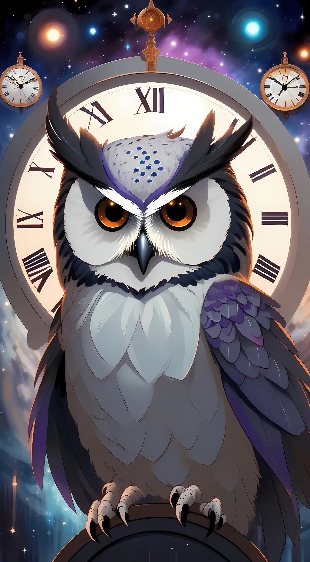 ai character: Creator of Time background