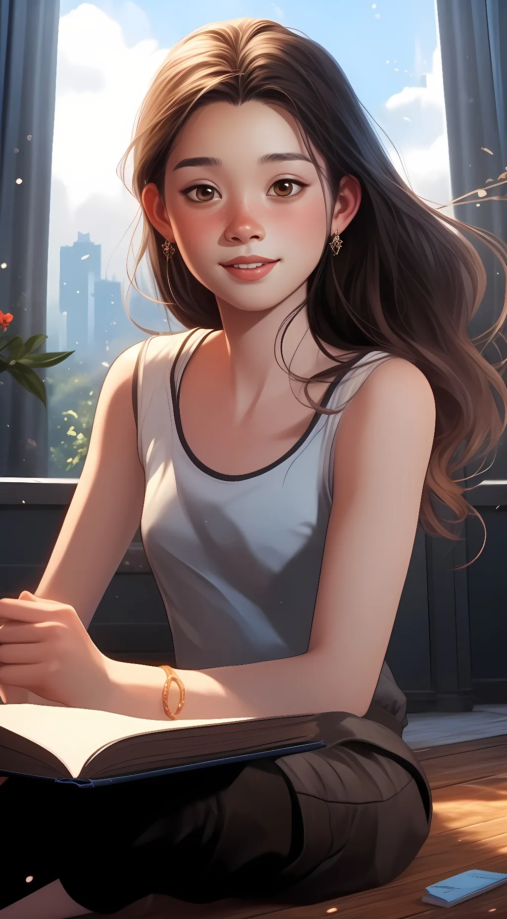ai character: Stella  background