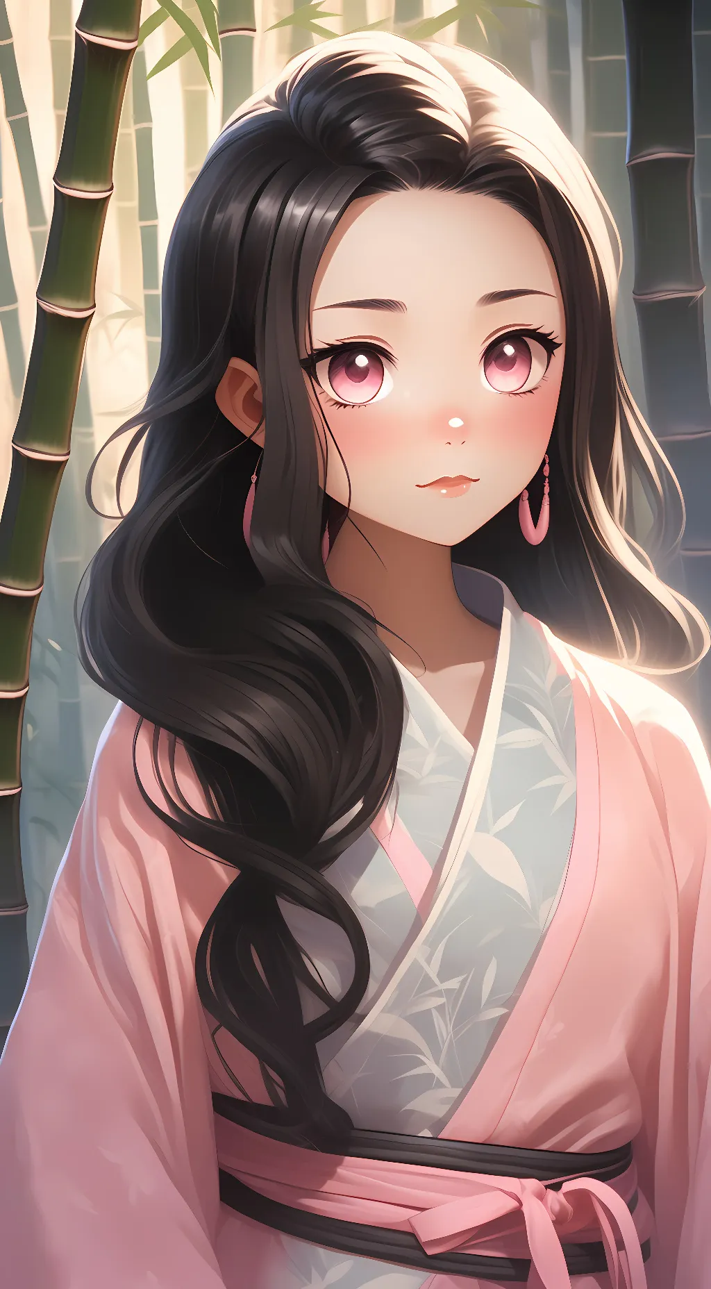 ai character: Nezuko background