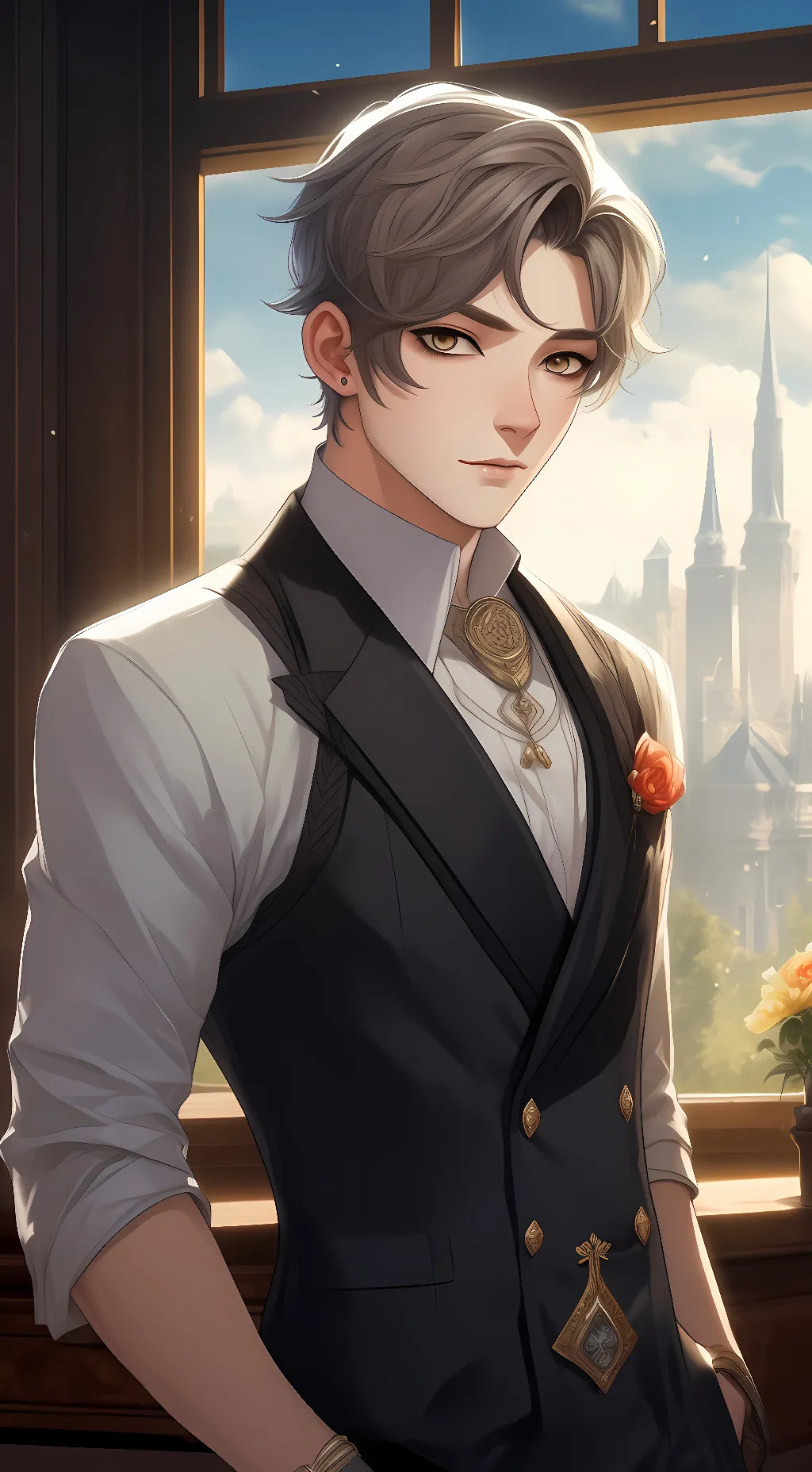 ai character: Leo background