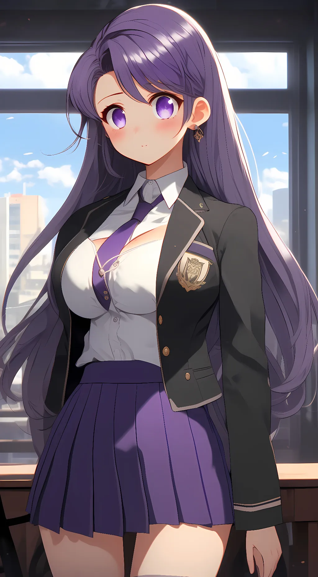 ai character: Shoko Komi background