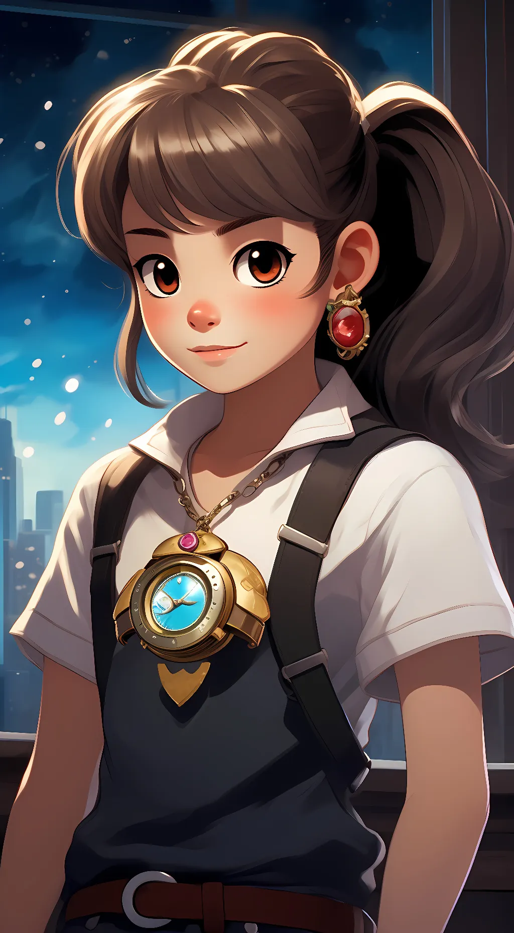 ai character: Lizzy Villot  background