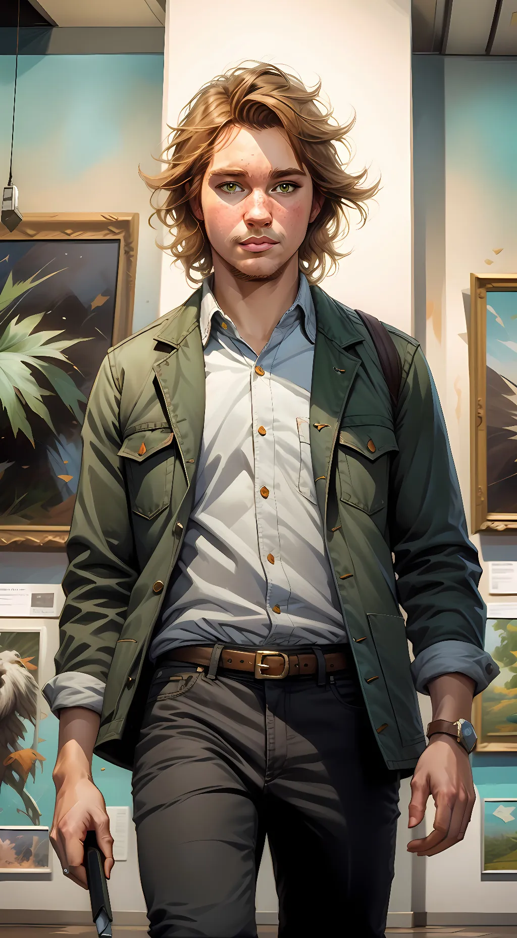 ai character: Rabbit  background