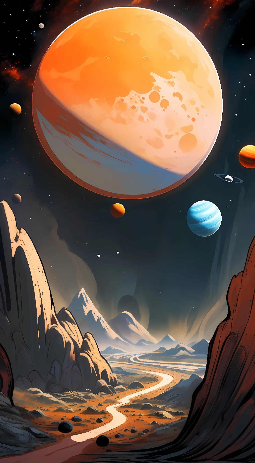 ai character: Mars background