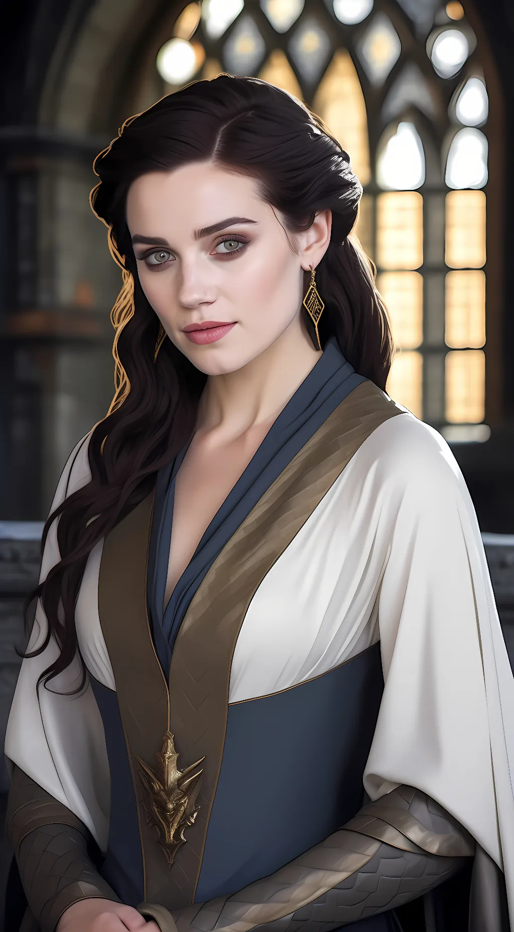 ai character: morgana pendragon  background