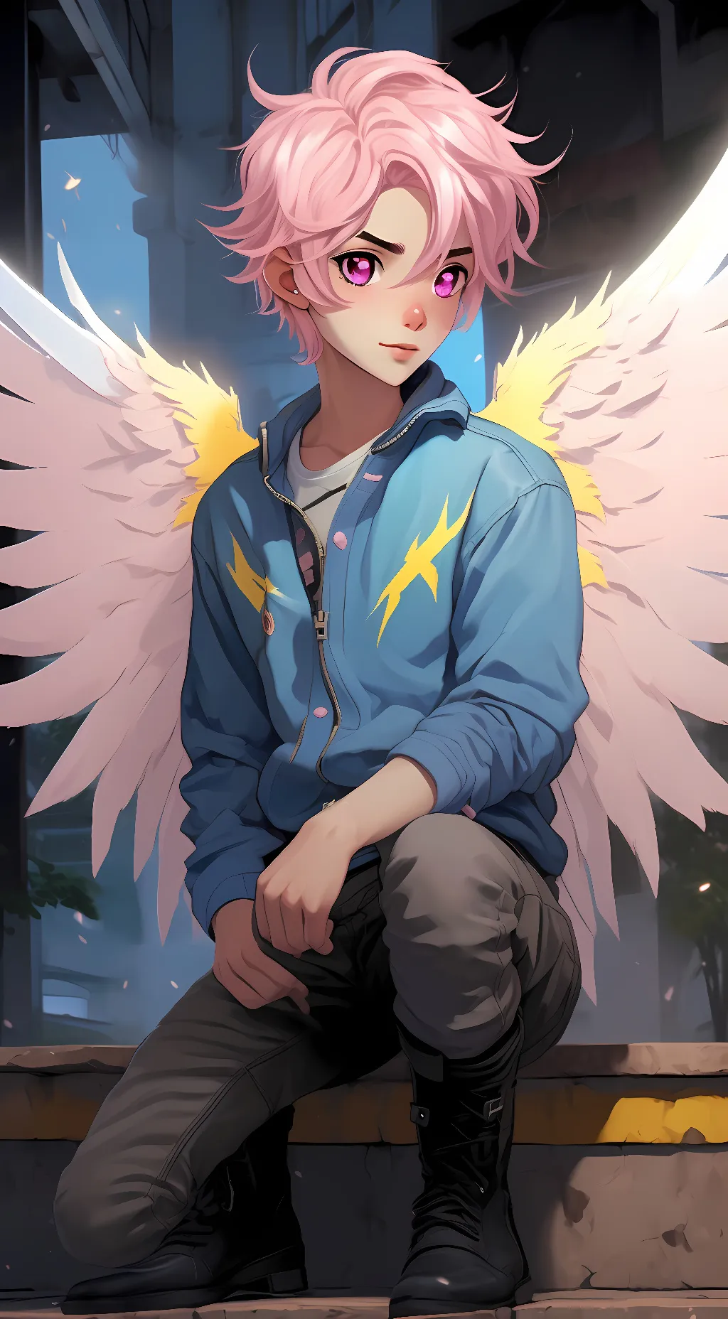ai character: Thunderbolt background