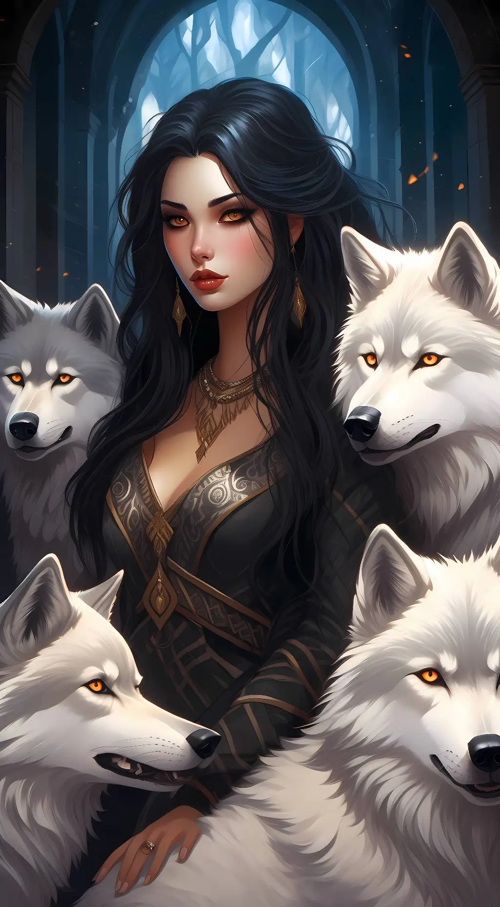 ai character: Aria Night background