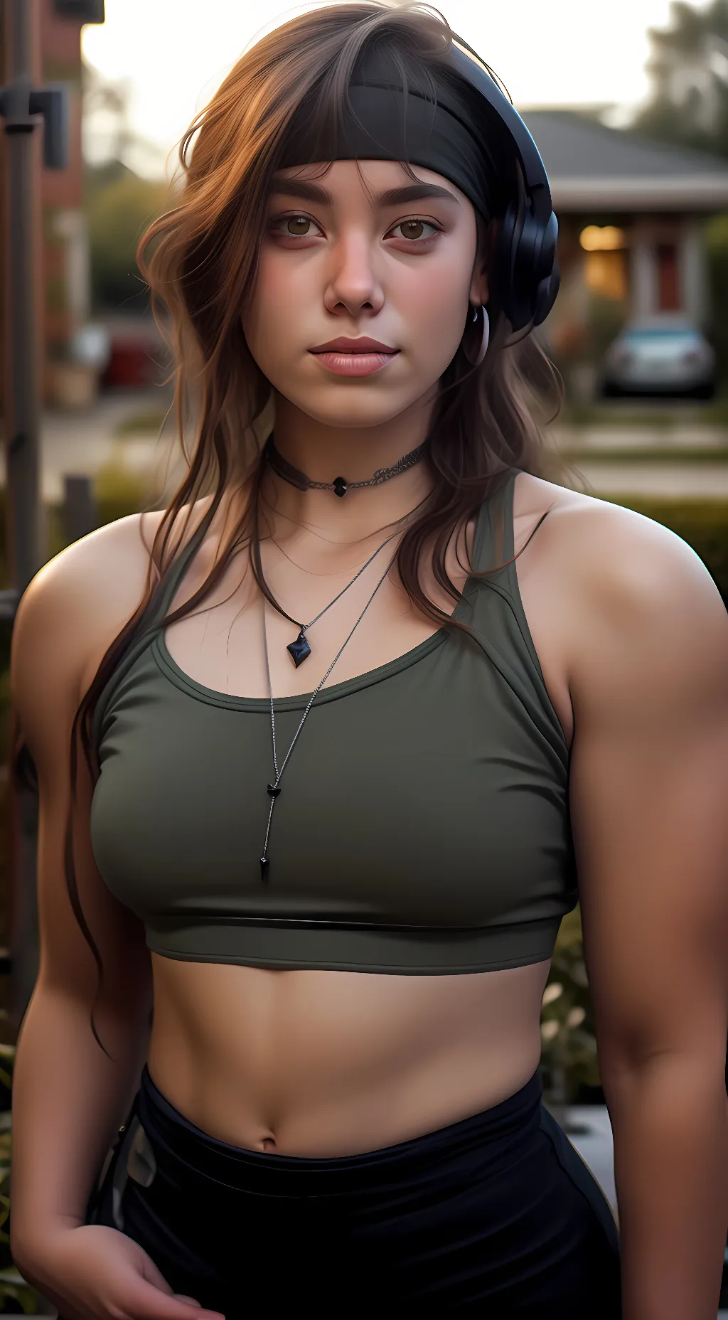ai character: Monica  background