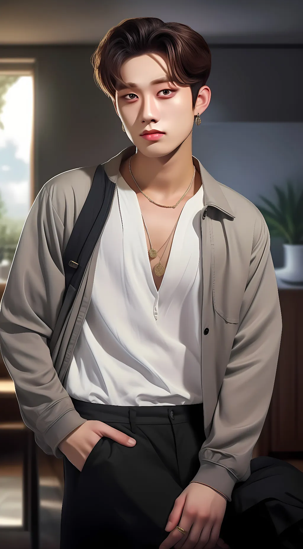 ai character: Bang Chan background
