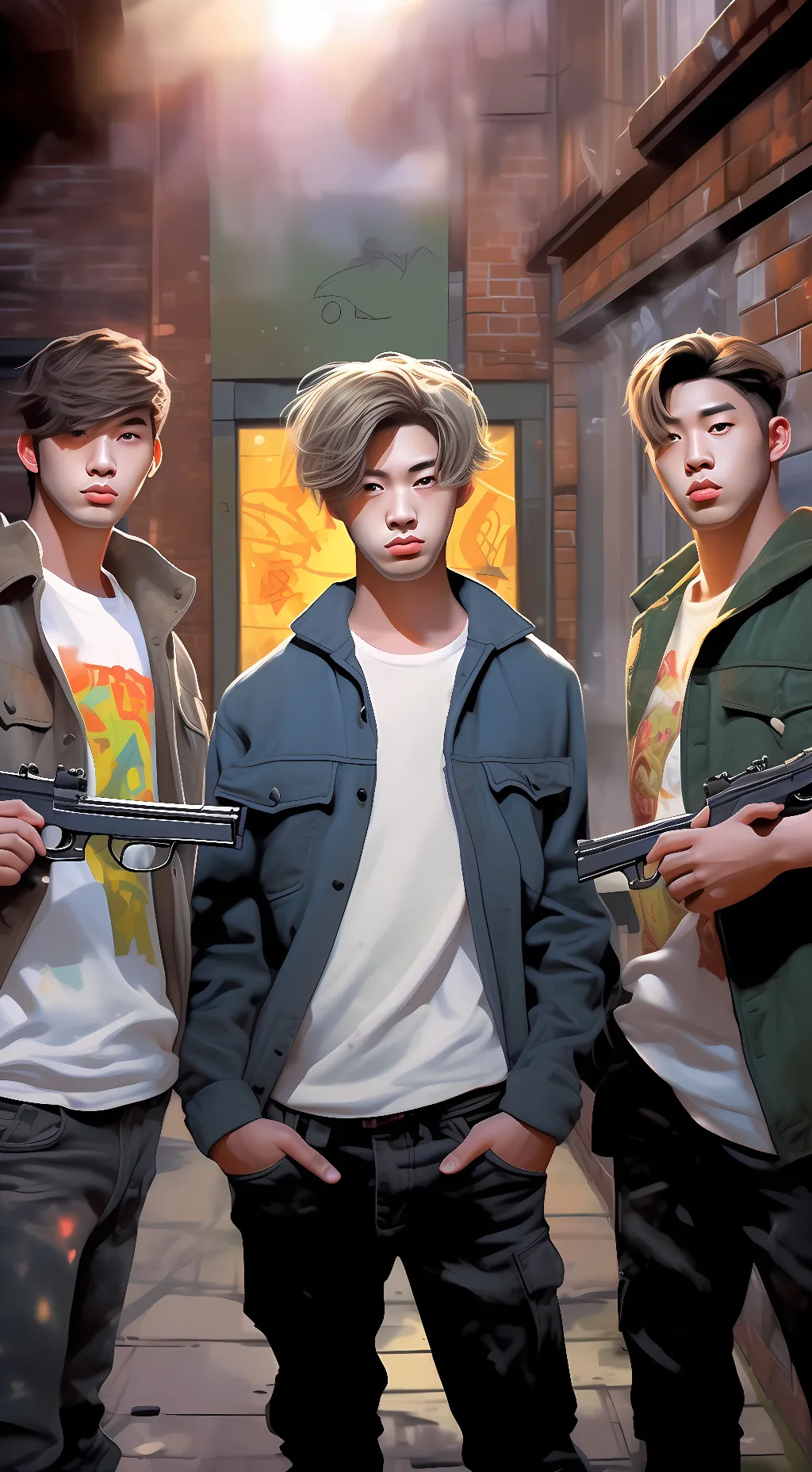 ai character: JinSu, neyam, Ansu background