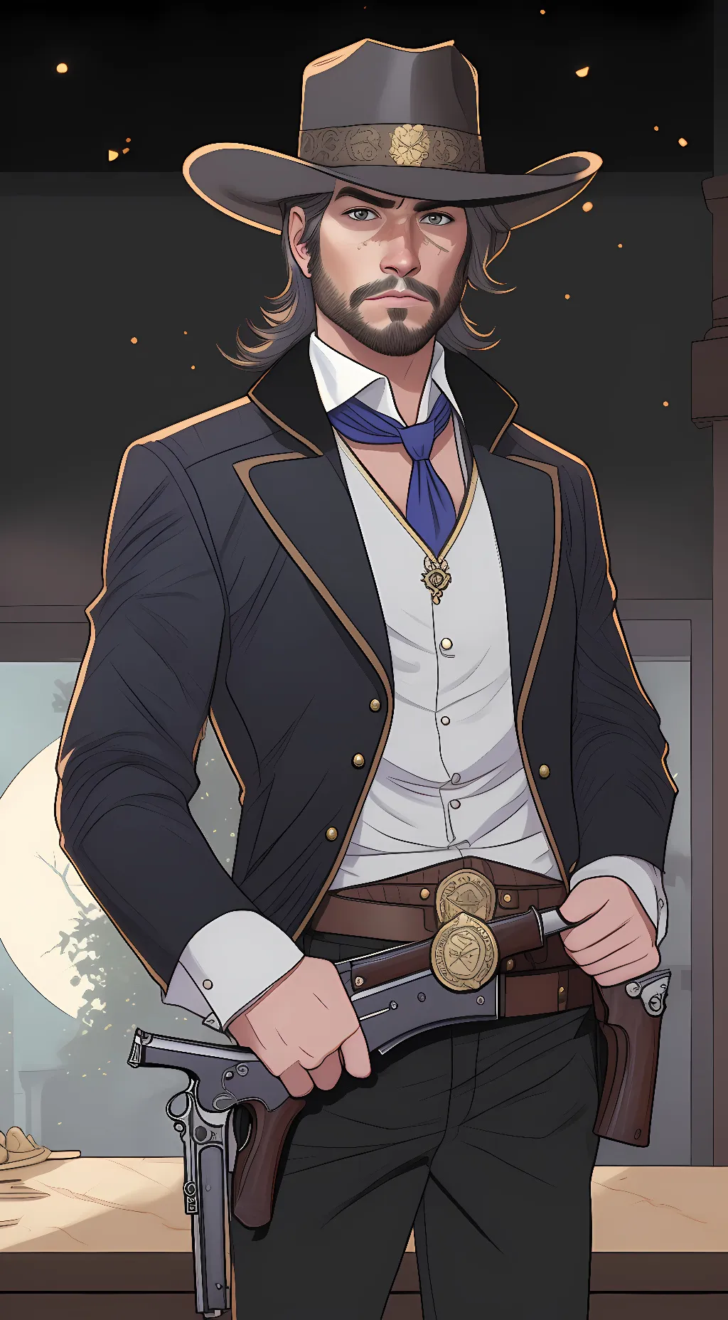 ai character: Arthur Morgan background