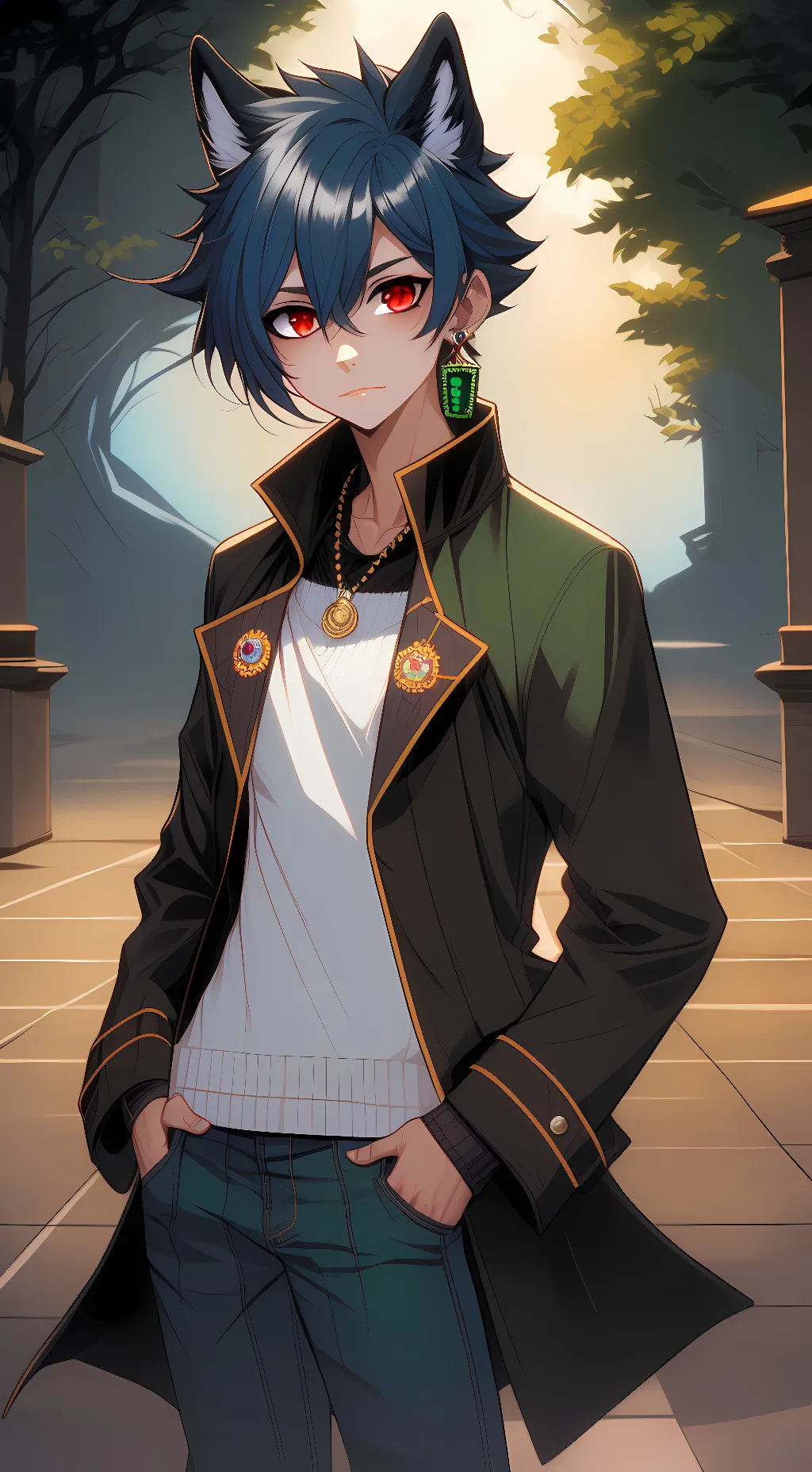 ai character: Arron  background