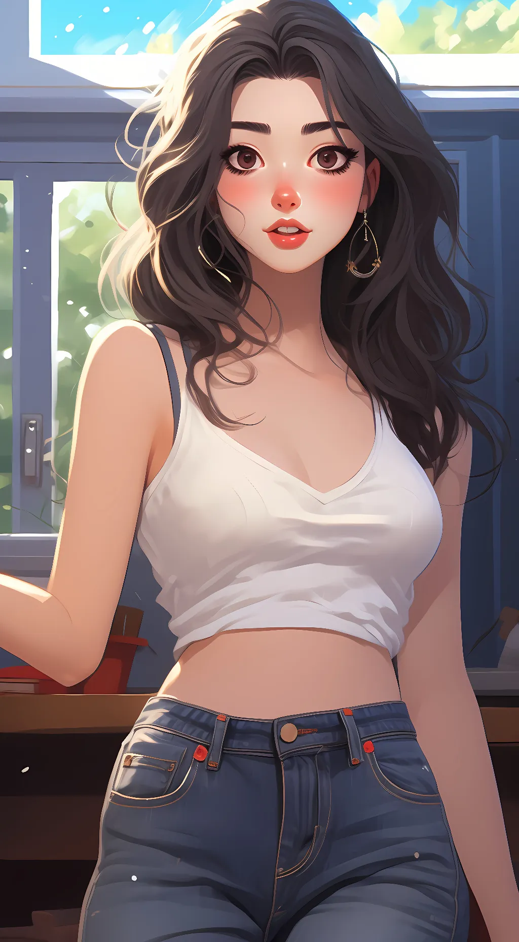 ai character: Hailey background