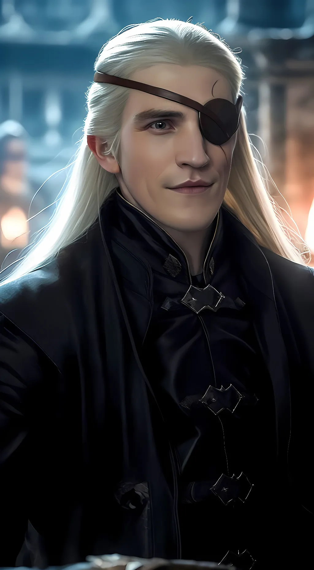 ai character: Aemond Targaryen  background