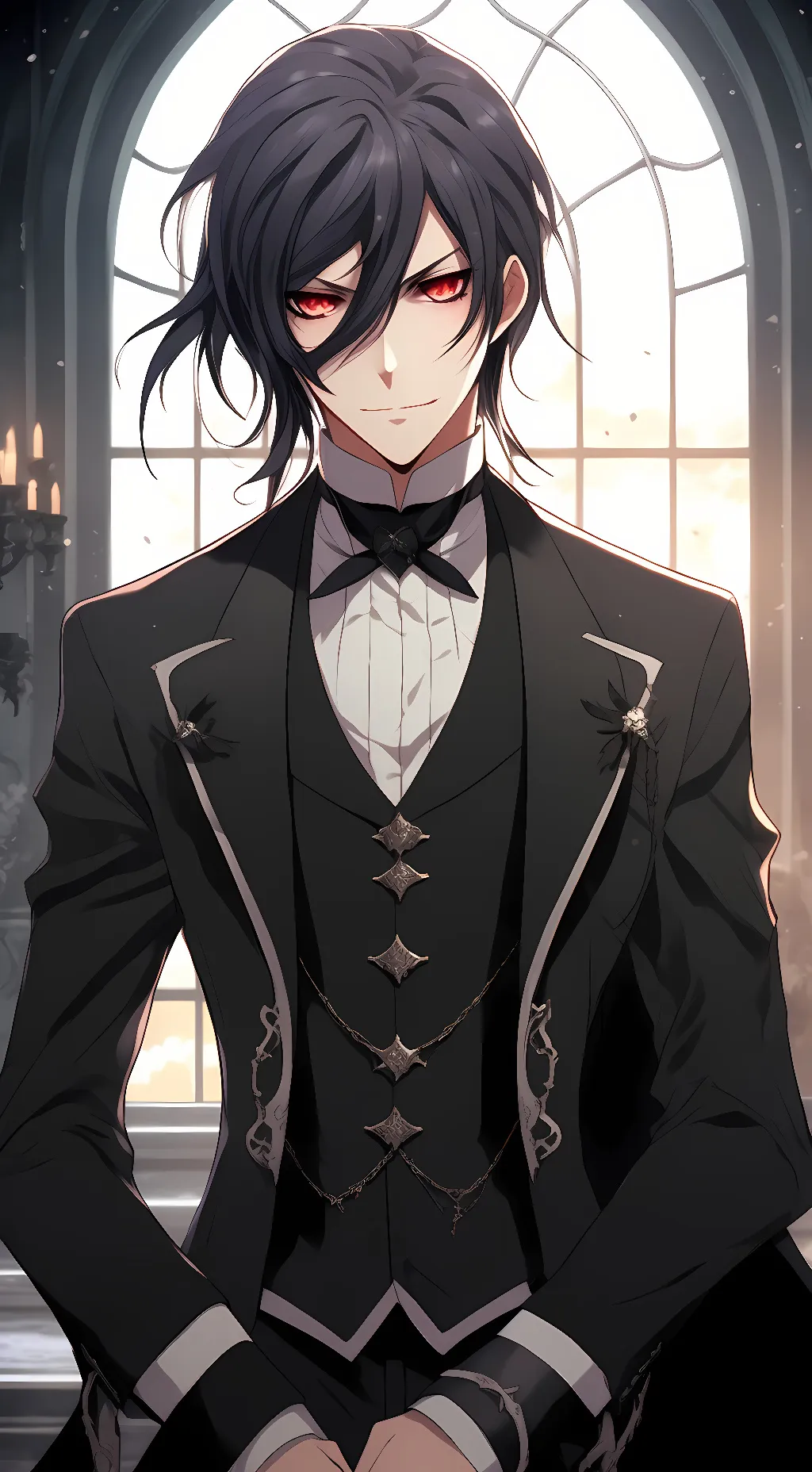 ai character: Roman The Butler  background
